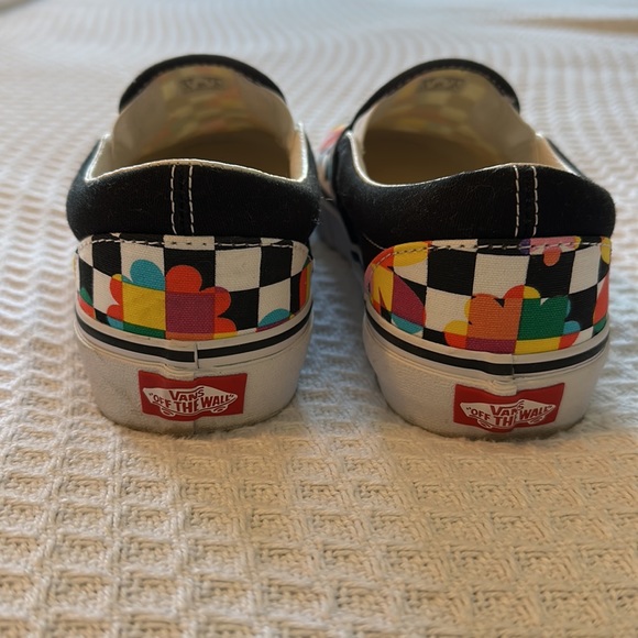EUC Vans slip on retro floral checkered - Picture 3 of 6